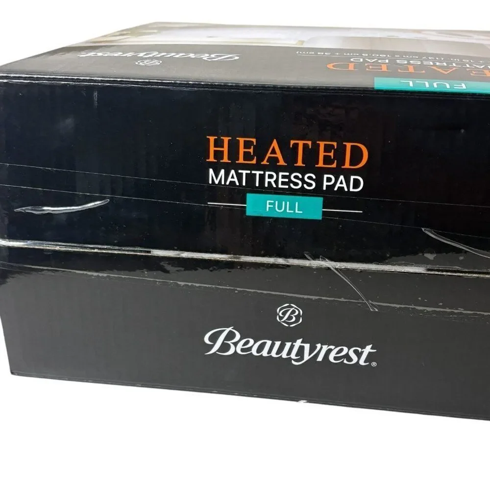Beautyrest 3M Scotchgard Heated Mattress Pad - Electric Bed Warmer Full Size
